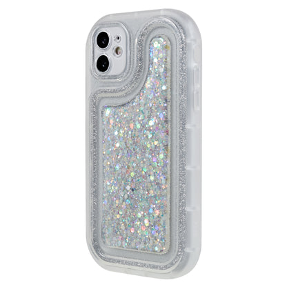 For iPhone 12 6.1 inch Soft TPU Phone Case Bling Glitter Sparkle Epoxy Cover