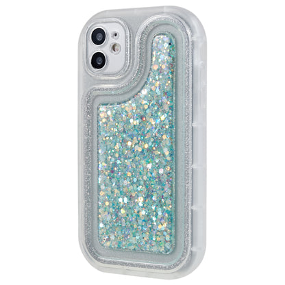 For iPhone 12 6.1 inch Soft TPU Phone Case Bling Glitter Sparkle Epoxy Cover