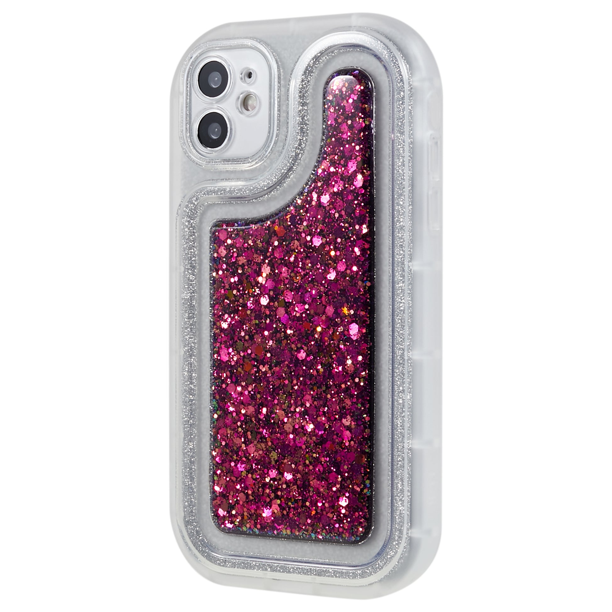 For iPhone 12 6.1 inch Soft TPU Phone Case Bling Glitter Sparkle Epoxy Cover