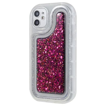 For iPhone 12 6.1 inch Soft TPU Phone Case Bling Glitter Sparkle Epoxy Cover
