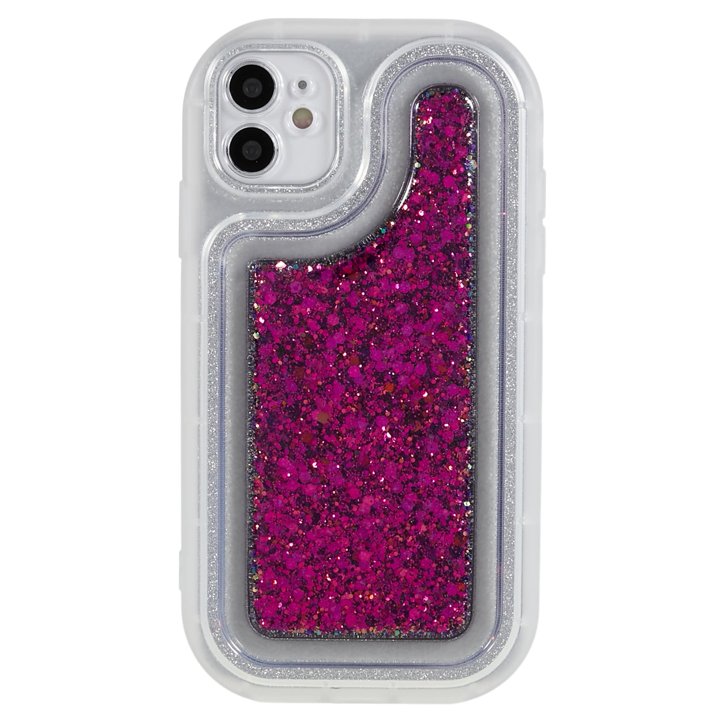 For iPhone 12 6.1 inch Soft TPU Phone Case Bling Glitter Sparkle Epoxy Cover