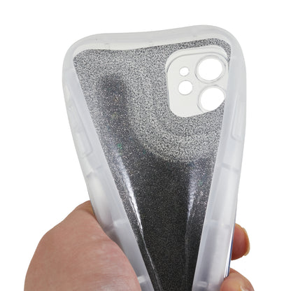 For iPhone 12 6.1 inch Soft TPU Phone Case Bling Glitter Sparkle Epoxy Cover