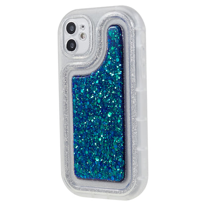 For iPhone 12 6.1 inch Soft TPU Phone Case Bling Glitter Sparkle Epoxy Cover