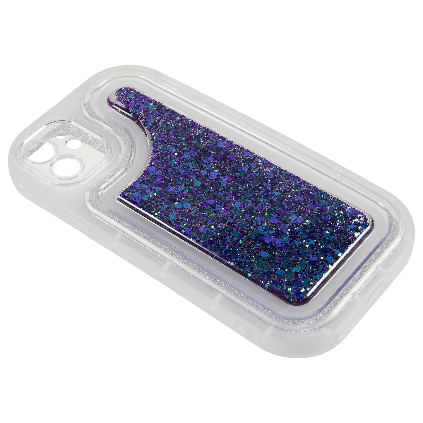 For iPhone 12 6.1 inch Soft TPU Phone Case Bling Glitter Sparkle Epoxy Cover