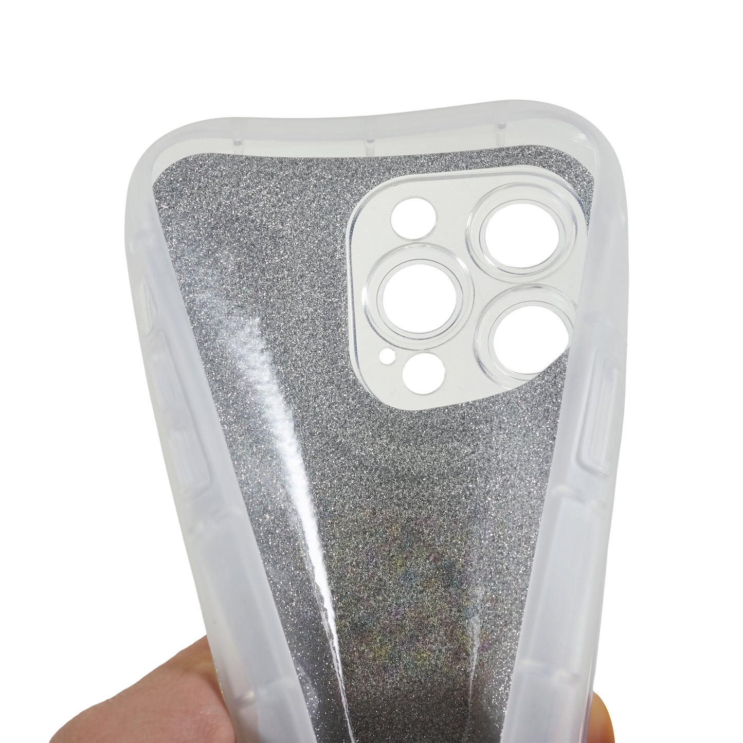 For iPhone 13 Pro 6.1 inch Epoxy Powder Mobile Phone Case Soft TPU Shockproof Cover