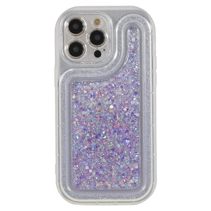 For iPhone 13 Pro 6.1 inch Epoxy Powder Mobile Phone Case Soft TPU Shockproof Cover