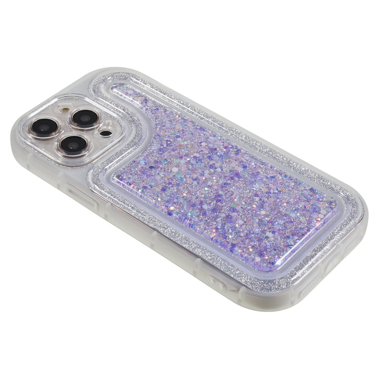 For iPhone 13 Pro 6.1 inch Epoxy Powder Mobile Phone Case Soft TPU Shockproof Cover