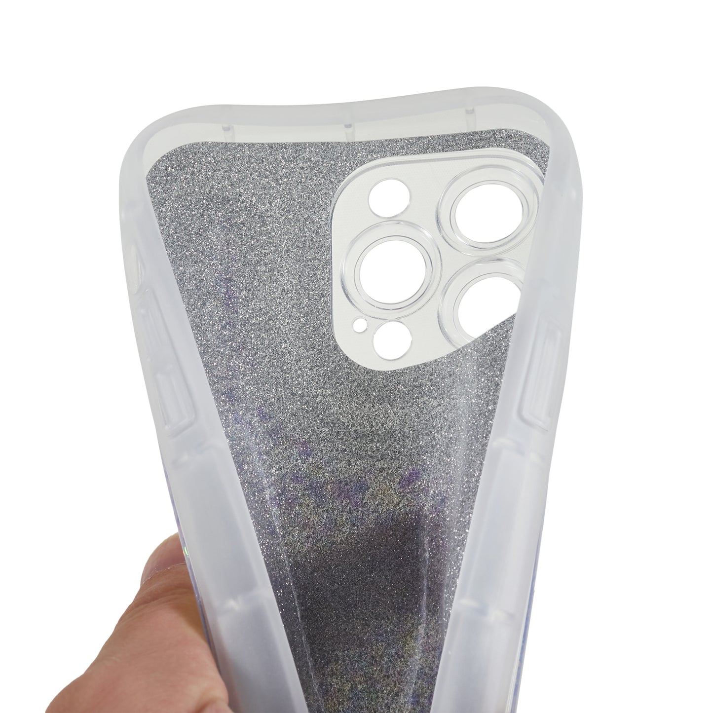 For iPhone 13 Pro 6.1 inch Epoxy Powder Mobile Phone Case Soft TPU Shockproof Cover