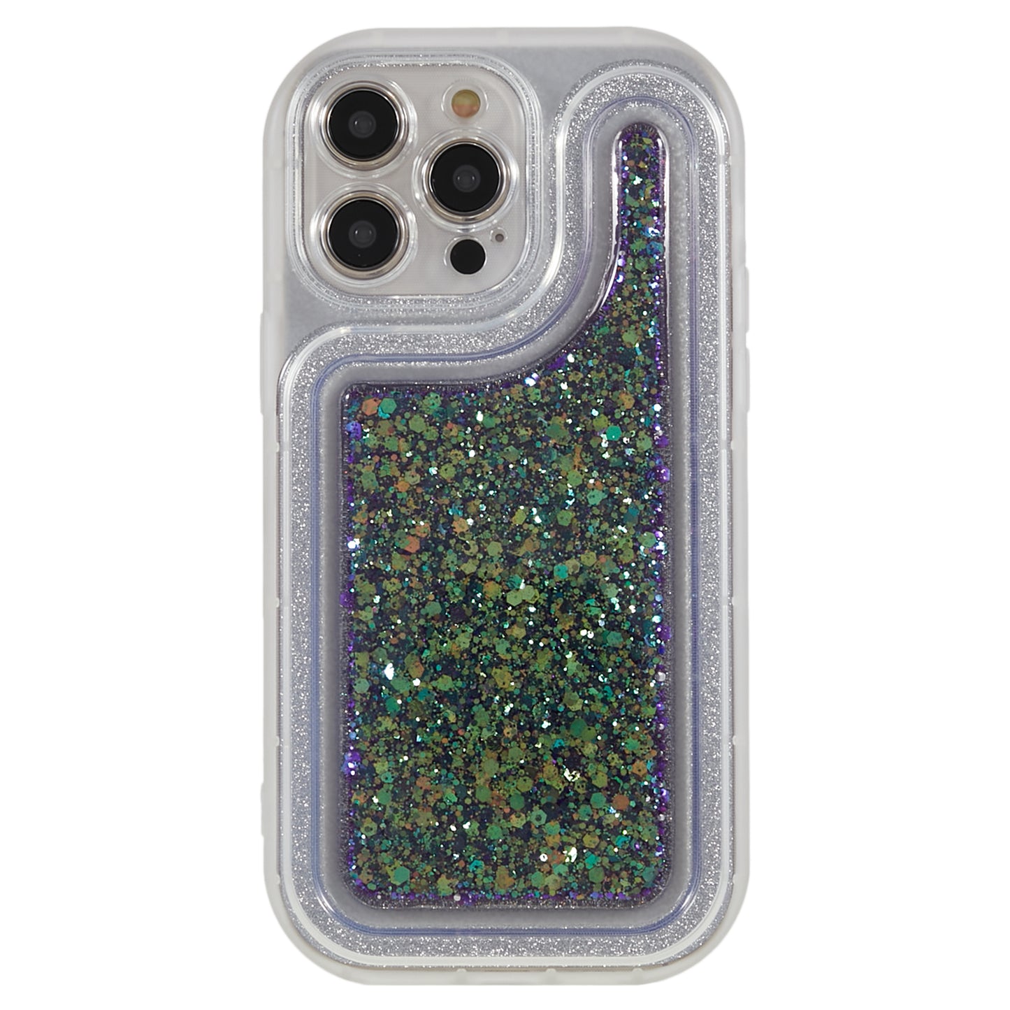 For iPhone 13 Pro 6.1 inch Epoxy Powder Mobile Phone Case Soft TPU Shockproof Cover