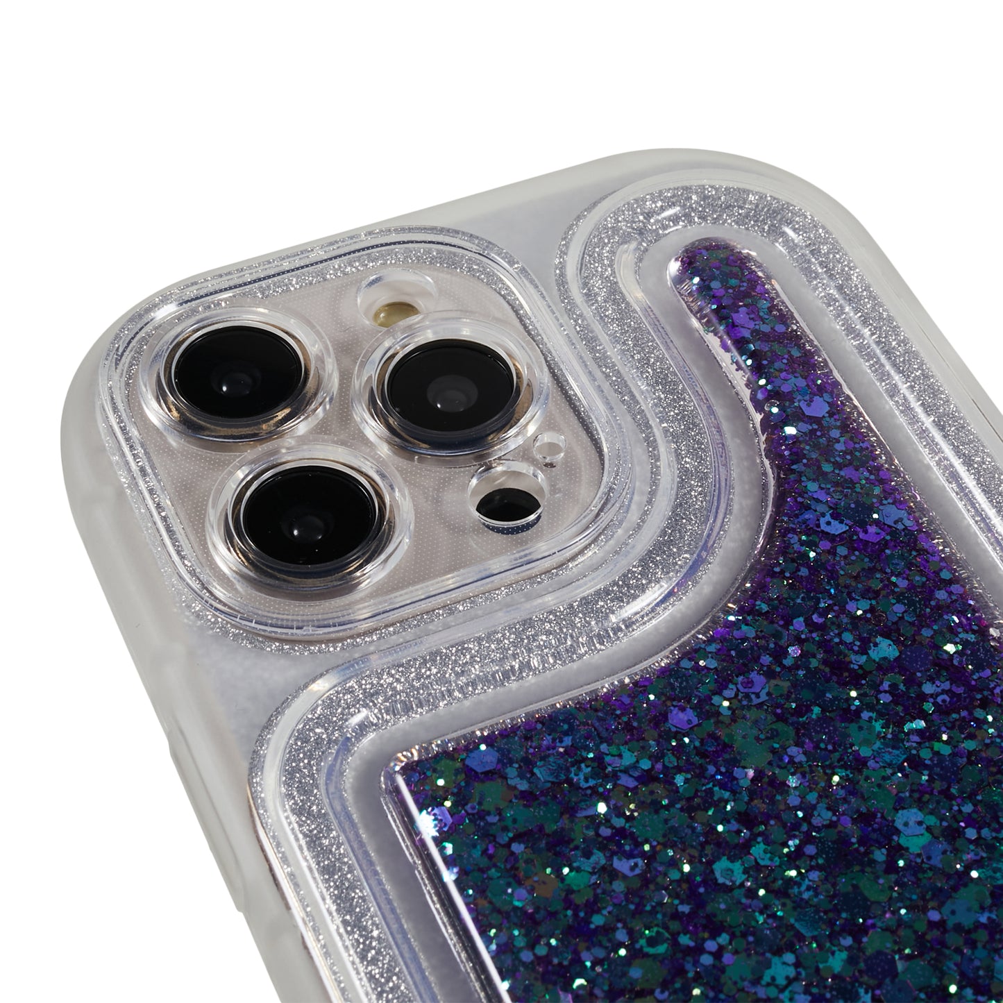 For iPhone 13 Pro 6.1 inch Epoxy Powder Mobile Phone Case Soft TPU Shockproof Cover