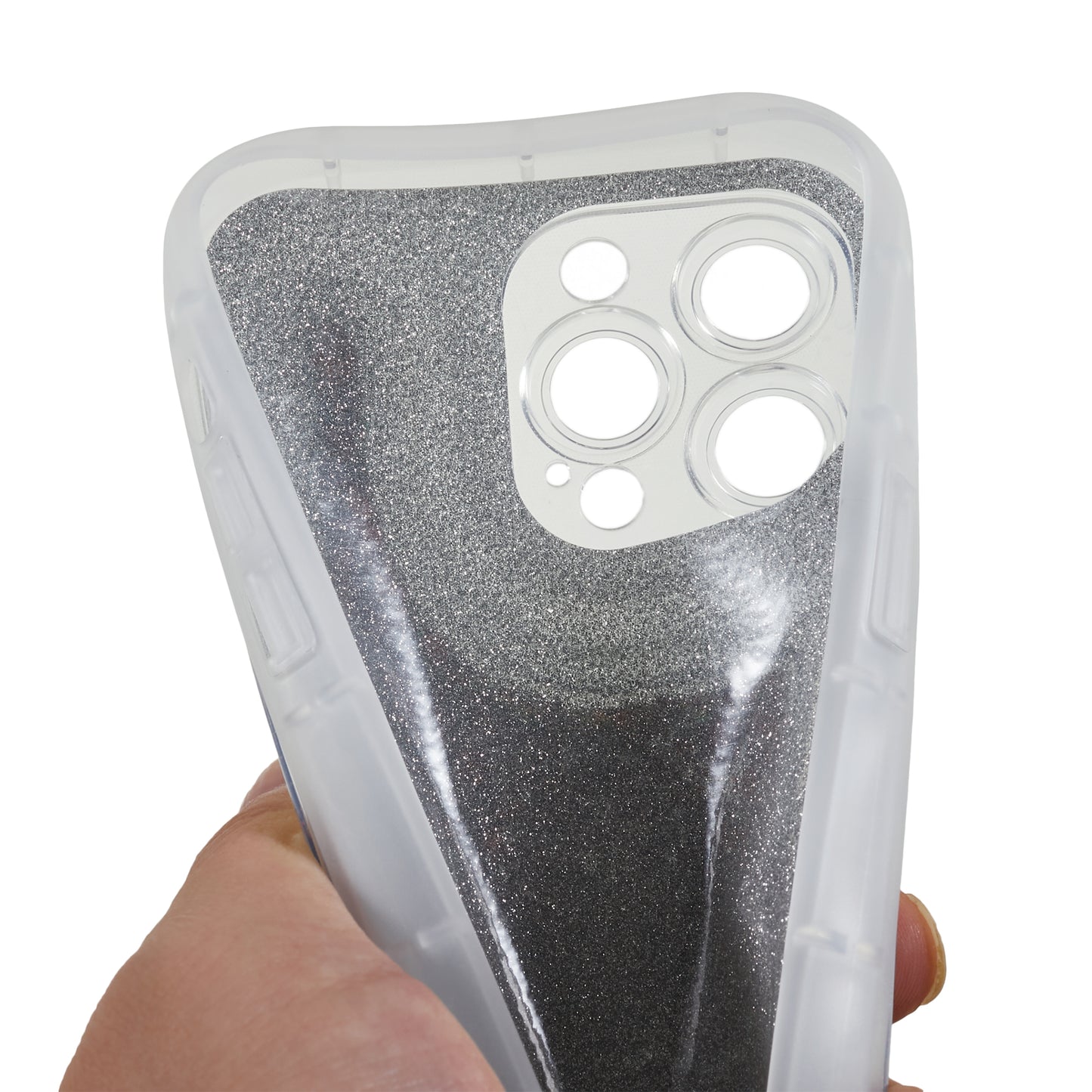 For iPhone 13 Pro 6.1 inch Epoxy Powder Mobile Phone Case Soft TPU Shockproof Cover