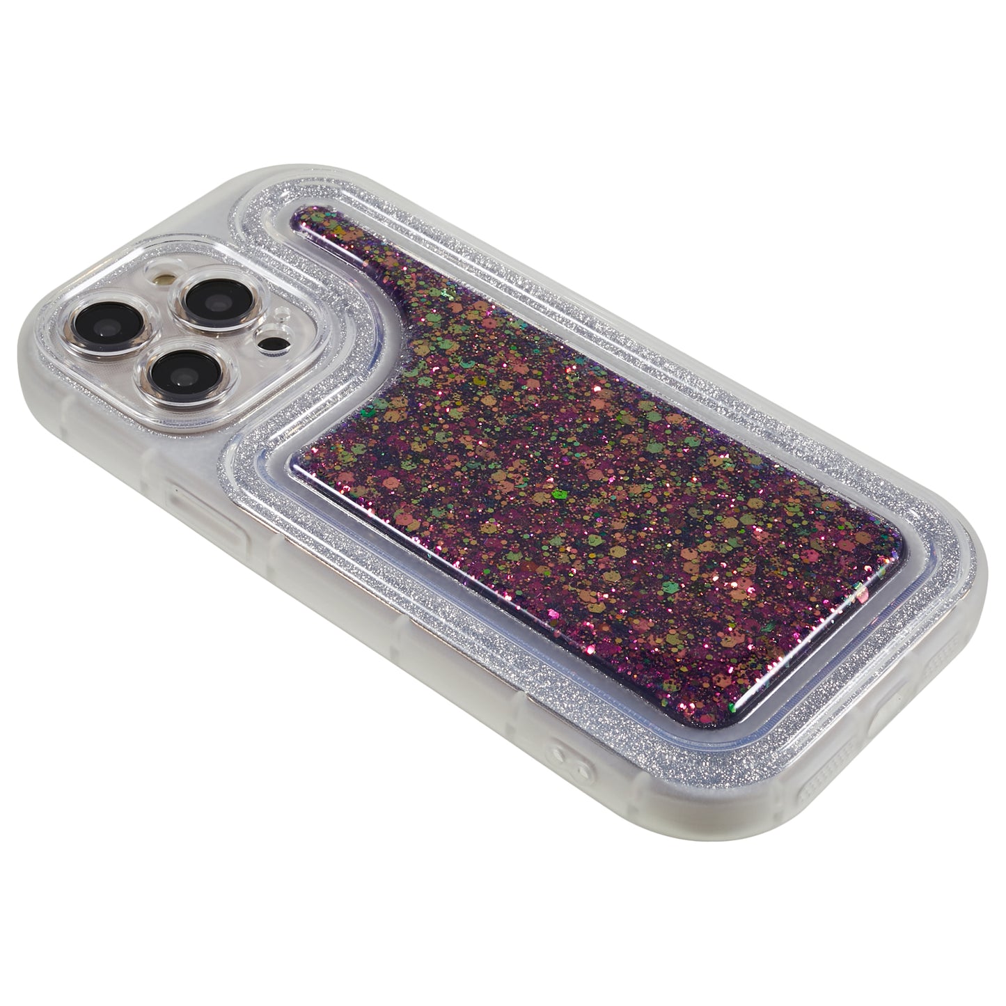 For iPhone 13 Pro 6.1 inch Epoxy Powder Mobile Phone Case Soft TPU Shockproof Cover