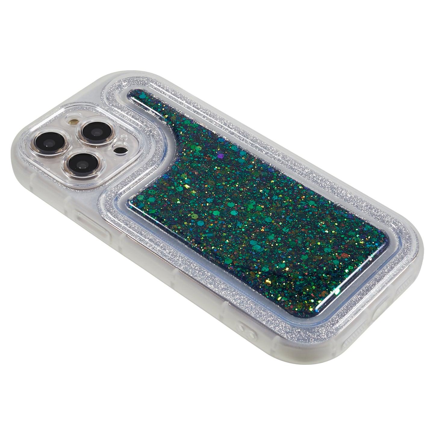 For iPhone 13 Pro 6.1 inch Epoxy Powder Mobile Phone Case Soft TPU Shockproof Cover