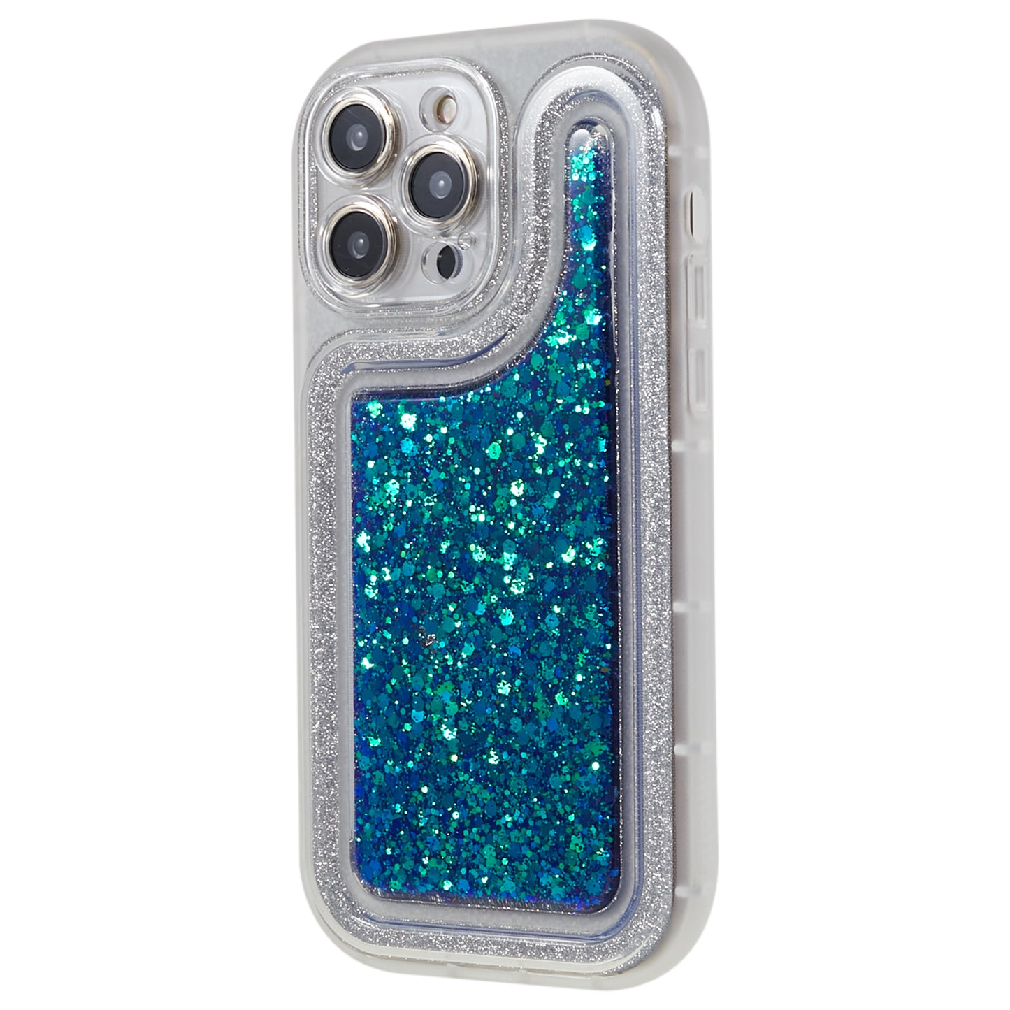 For iPhone 13 Pro 6.1 inch Epoxy Powder Mobile Phone Case Soft TPU Shockproof Cover