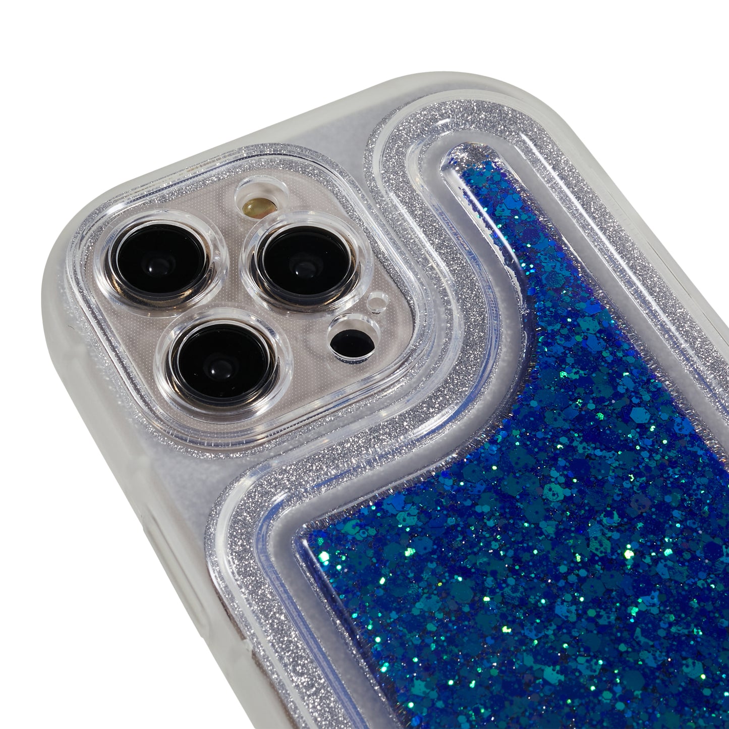 For iPhone 13 Pro 6.1 inch Epoxy Powder Mobile Phone Case Soft TPU Shockproof Cover