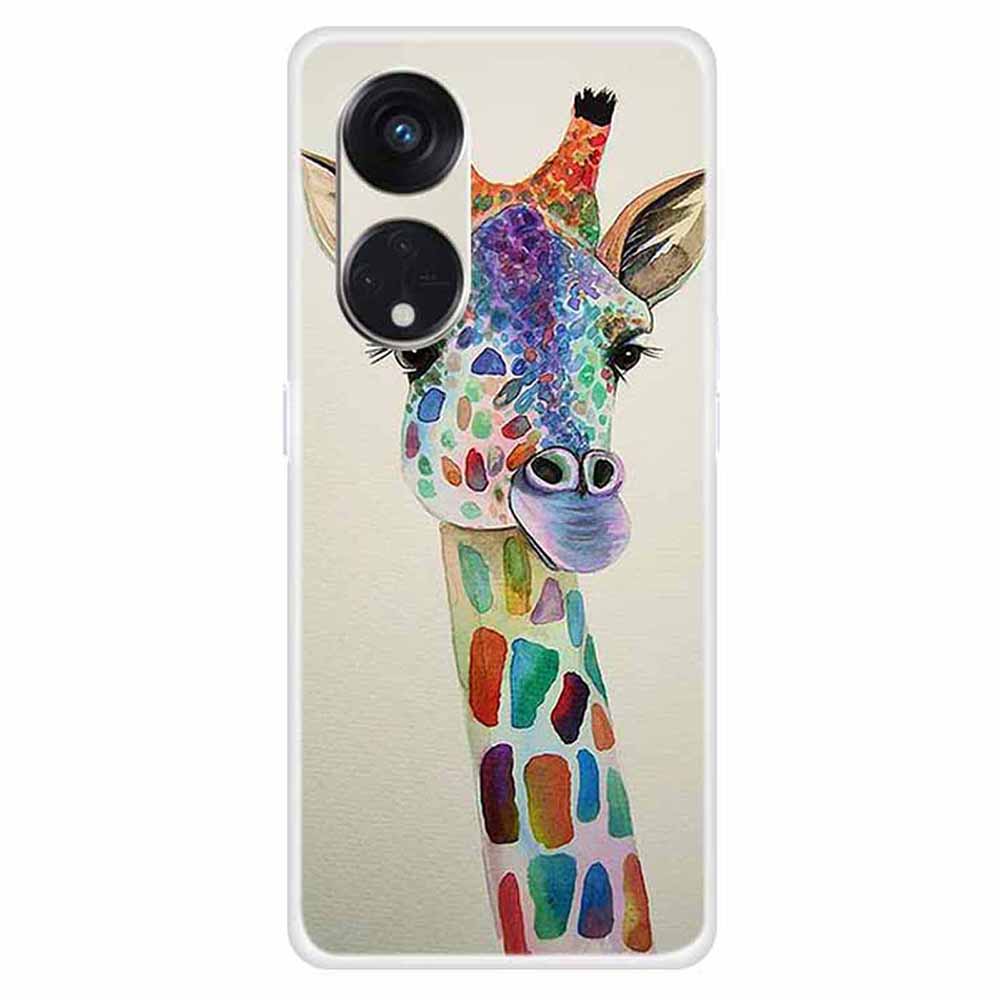 For Oppo Reno8 T 5G / A1 Pro 5G Phone TPU Case Pattern Printing Drop-proof Cell Phone Cover