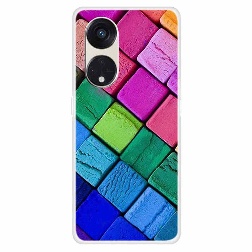 For Oppo Reno8 T 5G / A1 Pro 5G Phone TPU Case Pattern Printing Drop-proof Cell Phone Cover