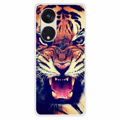 For Oppo Reno8 T 5G / A1 Pro 5G Phone TPU Case Pattern Printing Drop-proof Cell Phone Cover