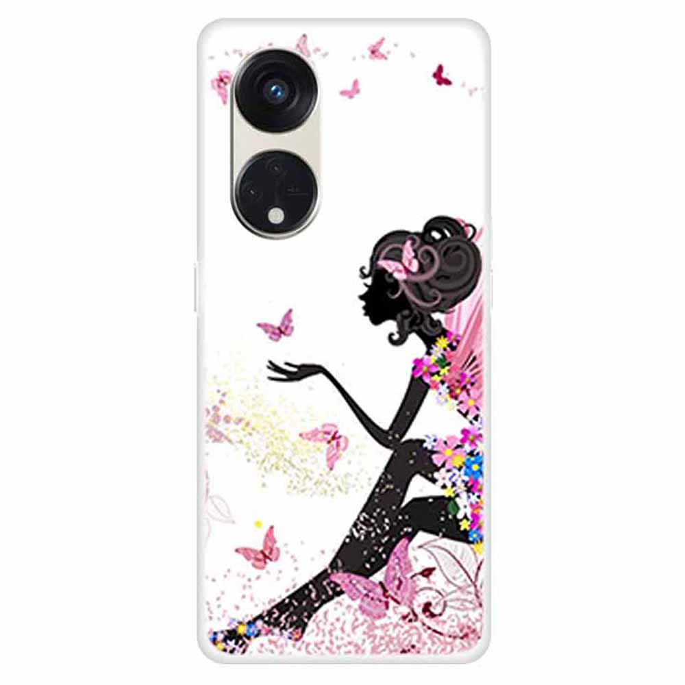 For Oppo Reno8 T 5G / A1 Pro 5G Phone TPU Case Pattern Printing Drop-proof Cell Phone Cover