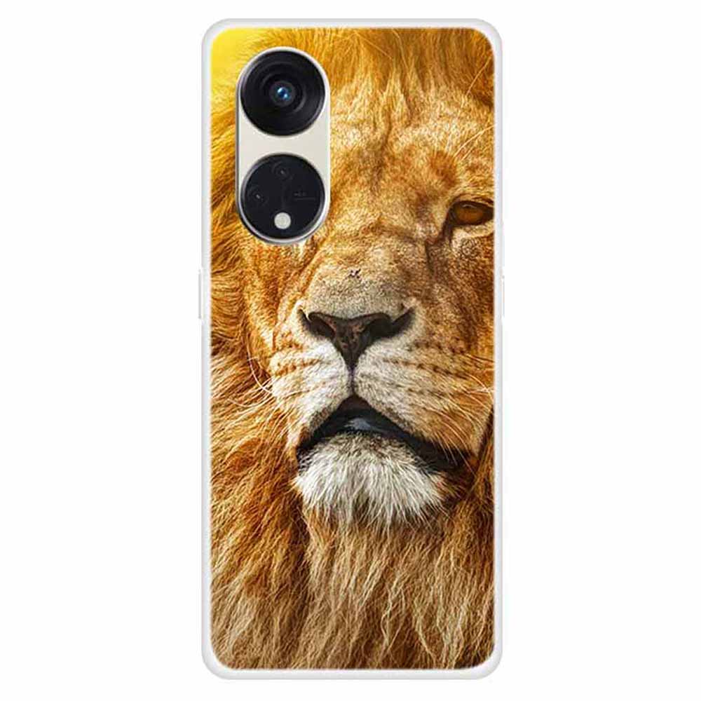 For Oppo Reno8 T 5G / A1 Pro 5G Phone TPU Case Pattern Printing Drop-proof Cell Phone Cover