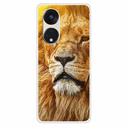 For Oppo Reno8 T 5G / A1 Pro 5G Phone TPU Case Pattern Printing Drop-proof Cell Phone Cover