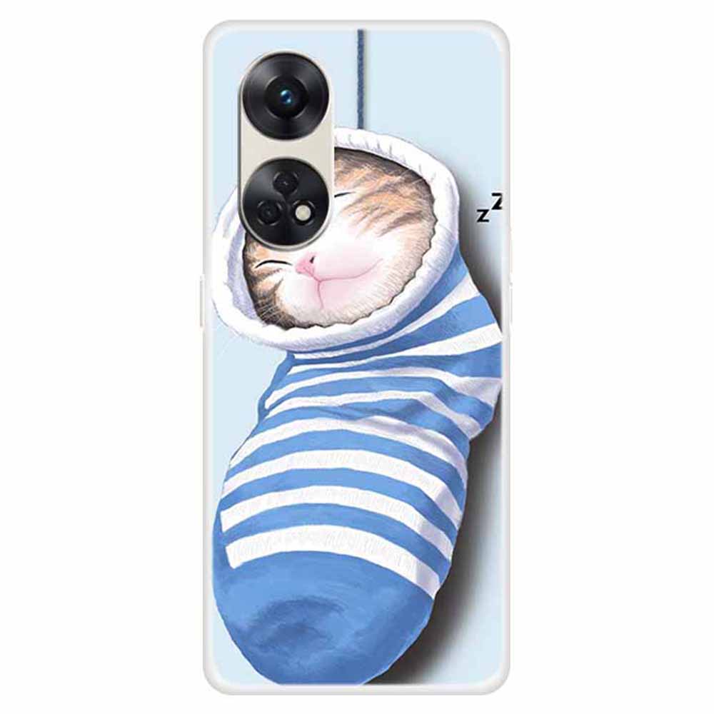 For Oppo Reno8 T 4G Pattern Printing Phone Case Anti-scratch Phone TPU Cover