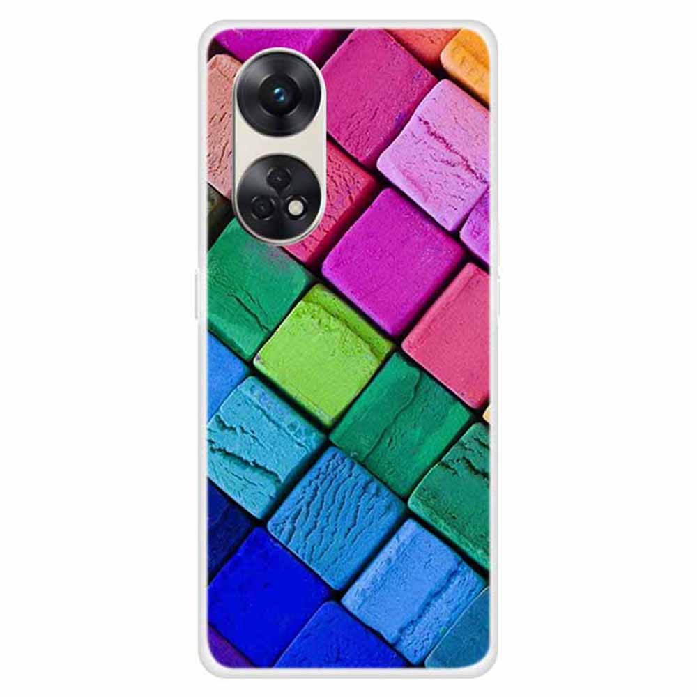 For Oppo Reno8 T 4G Pattern Printing Phone Case Anti-scratch Phone TPU Cover