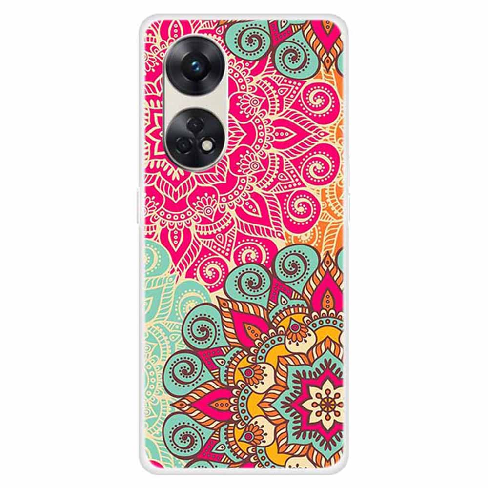 For Oppo Reno8 T 4G Pattern Printing Phone Case Anti-scratch Phone TPU Cover