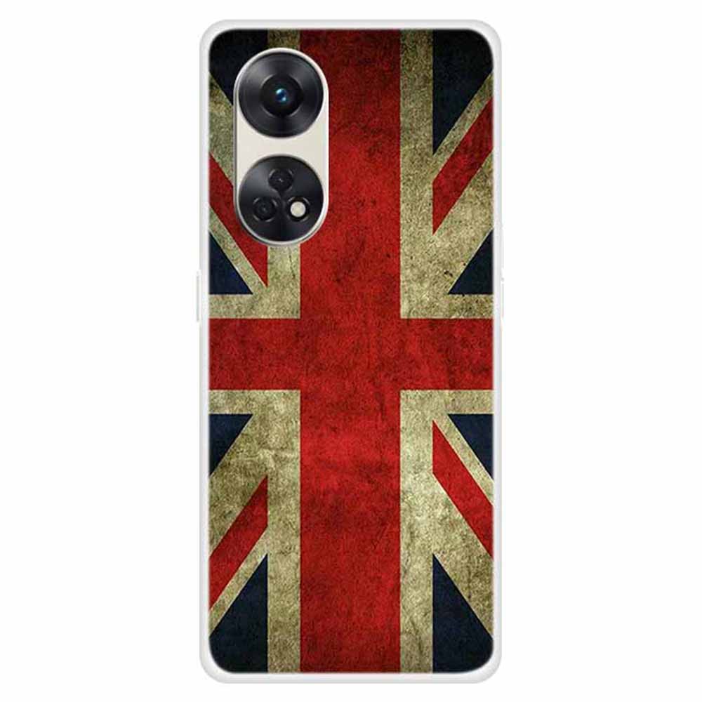 For Oppo Reno8 T 4G Pattern Printing Phone Case Anti-scratch Phone TPU Cover