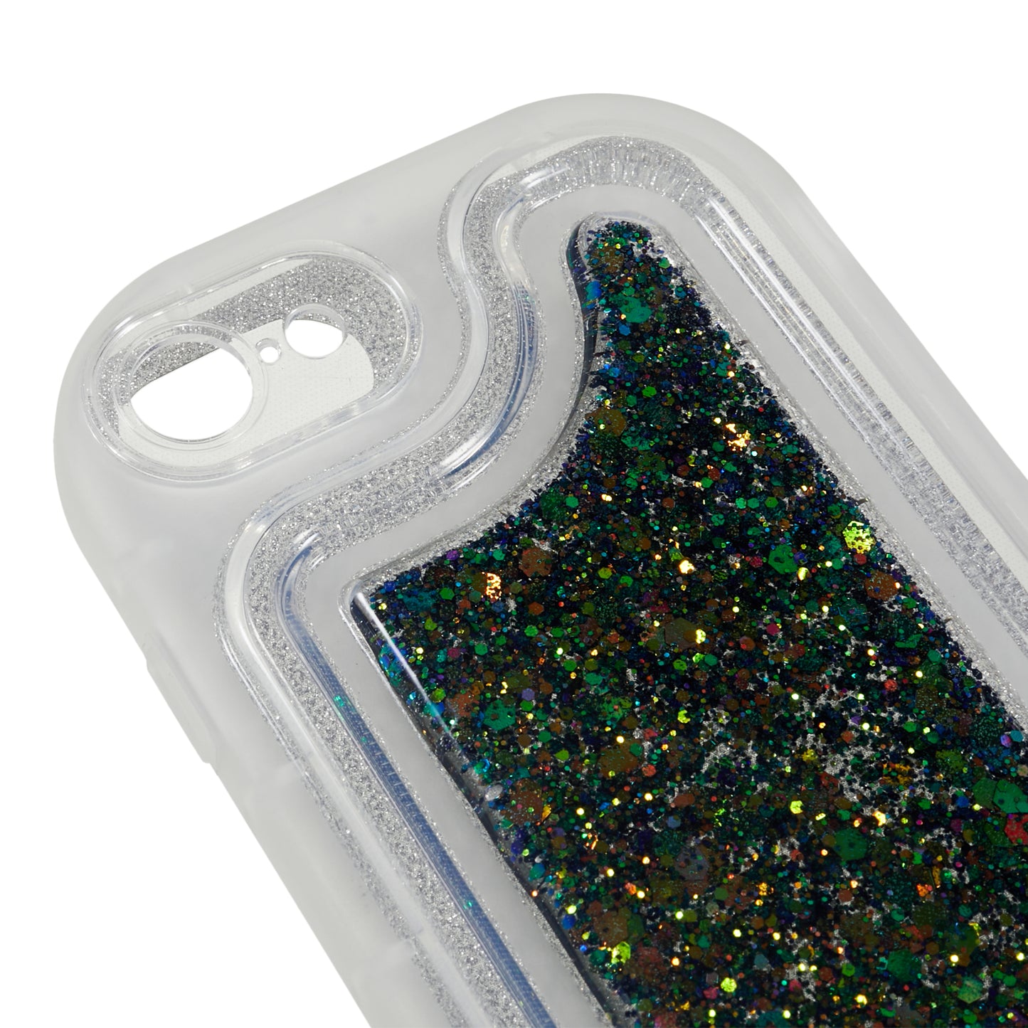 Glitter Phone Case for iPhone 7  / 8 4.7 inch / SE (2020) / (2022) , Soft TPU Epoxy Shockproof Cover