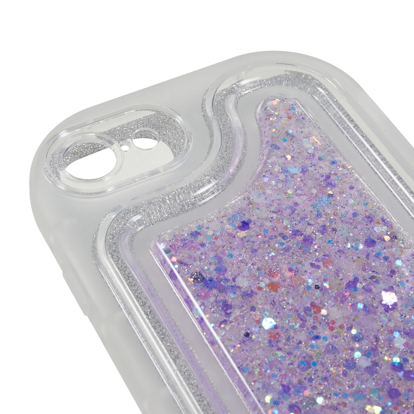 Glitter Phone Case for iPhone 7  / 8 4.7 inch / SE (2020) / (2022) , Soft TPU Epoxy Shockproof Cover
