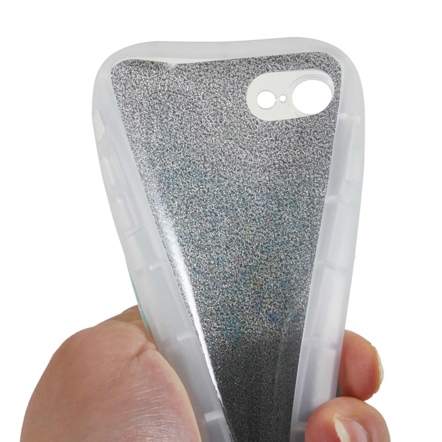 Glitter Phone Case for iPhone 7  / 8 4.7 inch / SE (2020) / (2022) , Soft TPU Epoxy Shockproof Cover