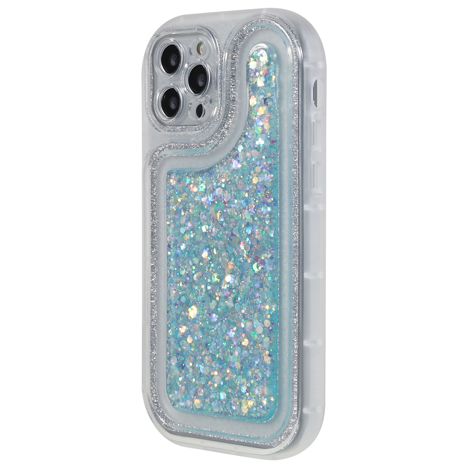 For iPhone 12 Pro 6.1 inch Glitter Sparkle Epoxy Phone Case Soft TPU Drop Protection Cover