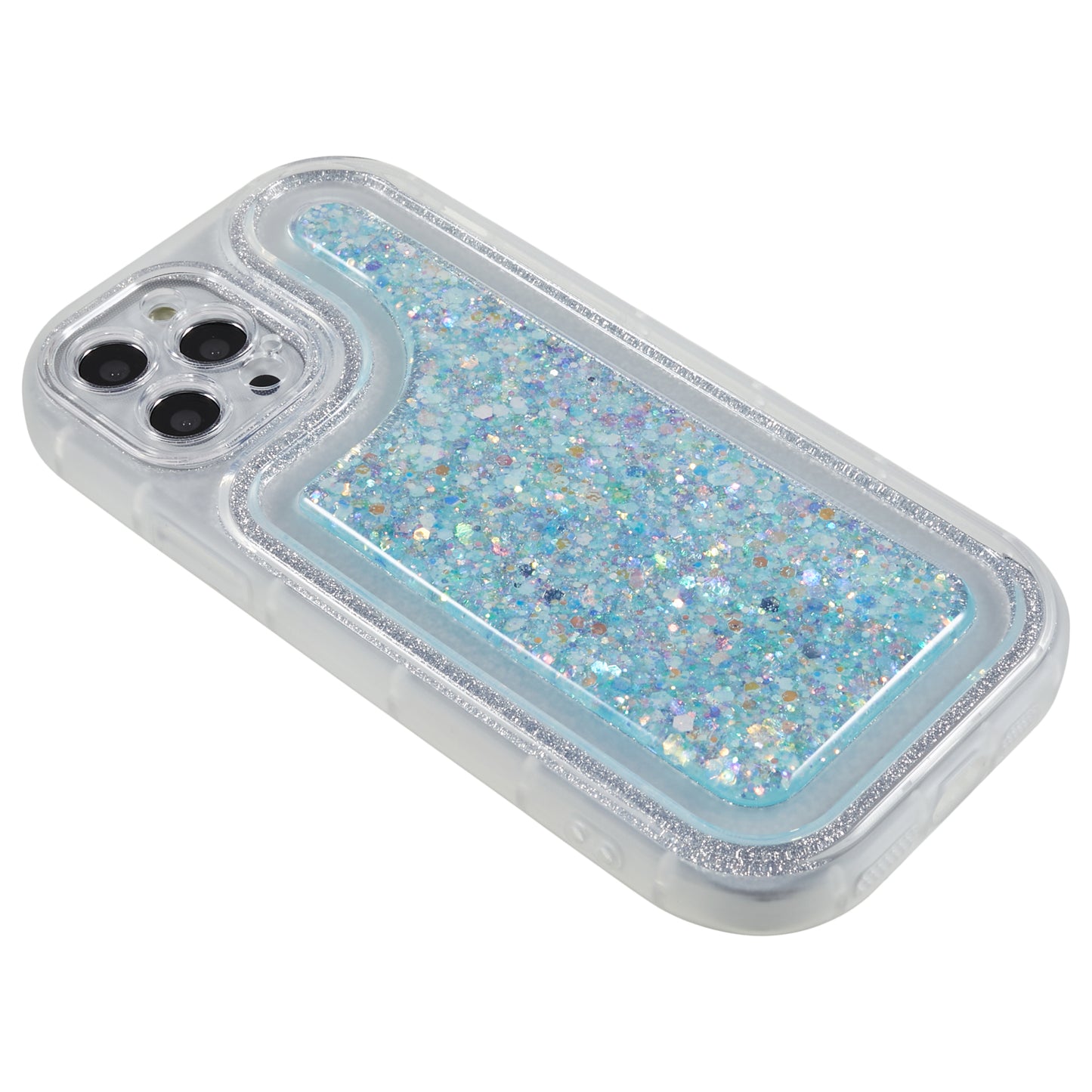For iPhone 12 Pro 6.1 inch Glitter Sparkle Epoxy Phone Case Soft TPU Drop Protection Cover
