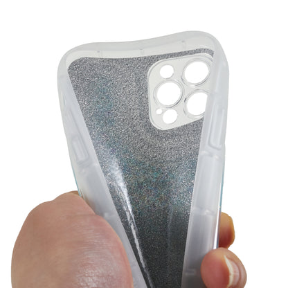 For iPhone 12 Pro 6.1 inch Glitter Sparkle Epoxy Phone Case Soft TPU Drop Protection Cover