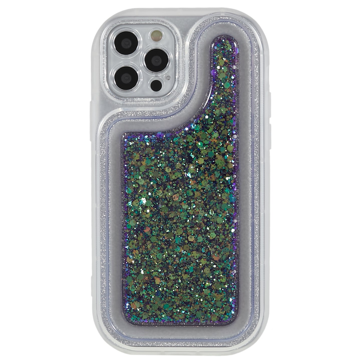 For iPhone 12 Pro 6.1 inch Glitter Sparkle Epoxy Phone Case Soft TPU Drop Protection Cover