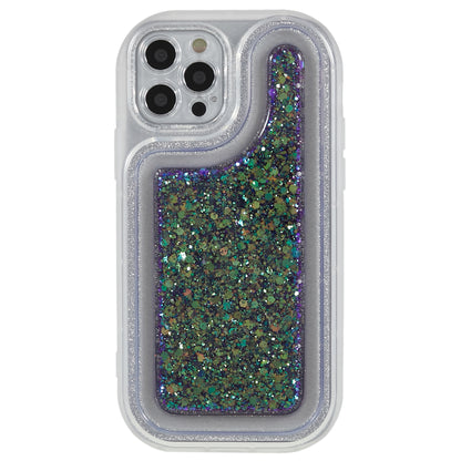 For iPhone 12 Pro 6.1 inch Glitter Sparkle Epoxy Phone Case Soft TPU Drop Protection Cover