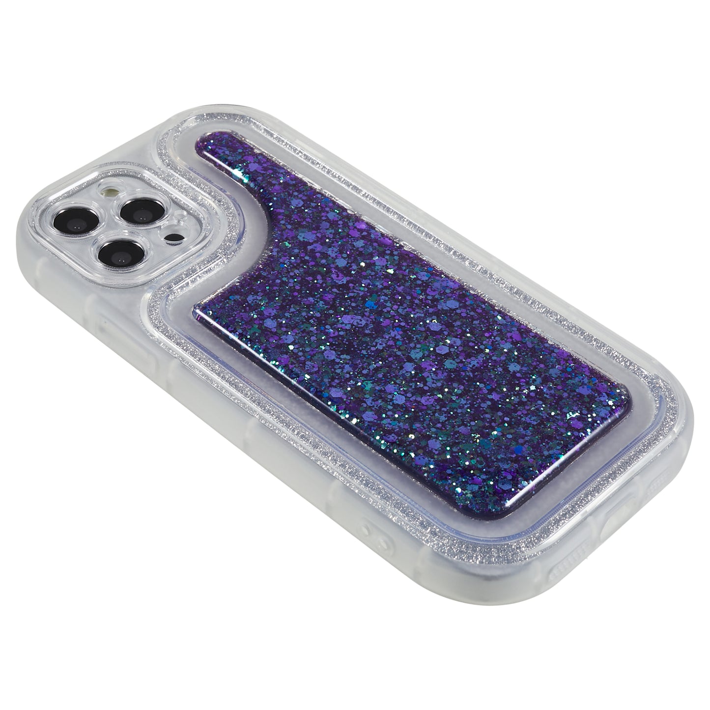 For iPhone 12 Pro 6.1 inch Glitter Sparkle Epoxy Phone Case Soft TPU Drop Protection Cover