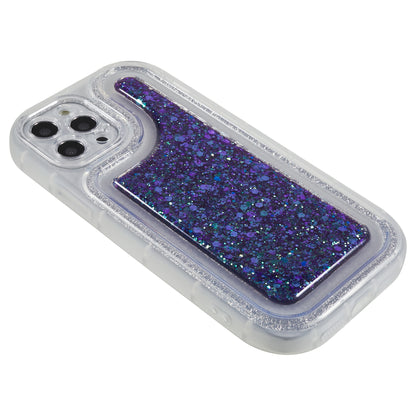 For iPhone 12 Pro 6.1 inch Glitter Sparkle Epoxy Phone Case Soft TPU Drop Protection Cover