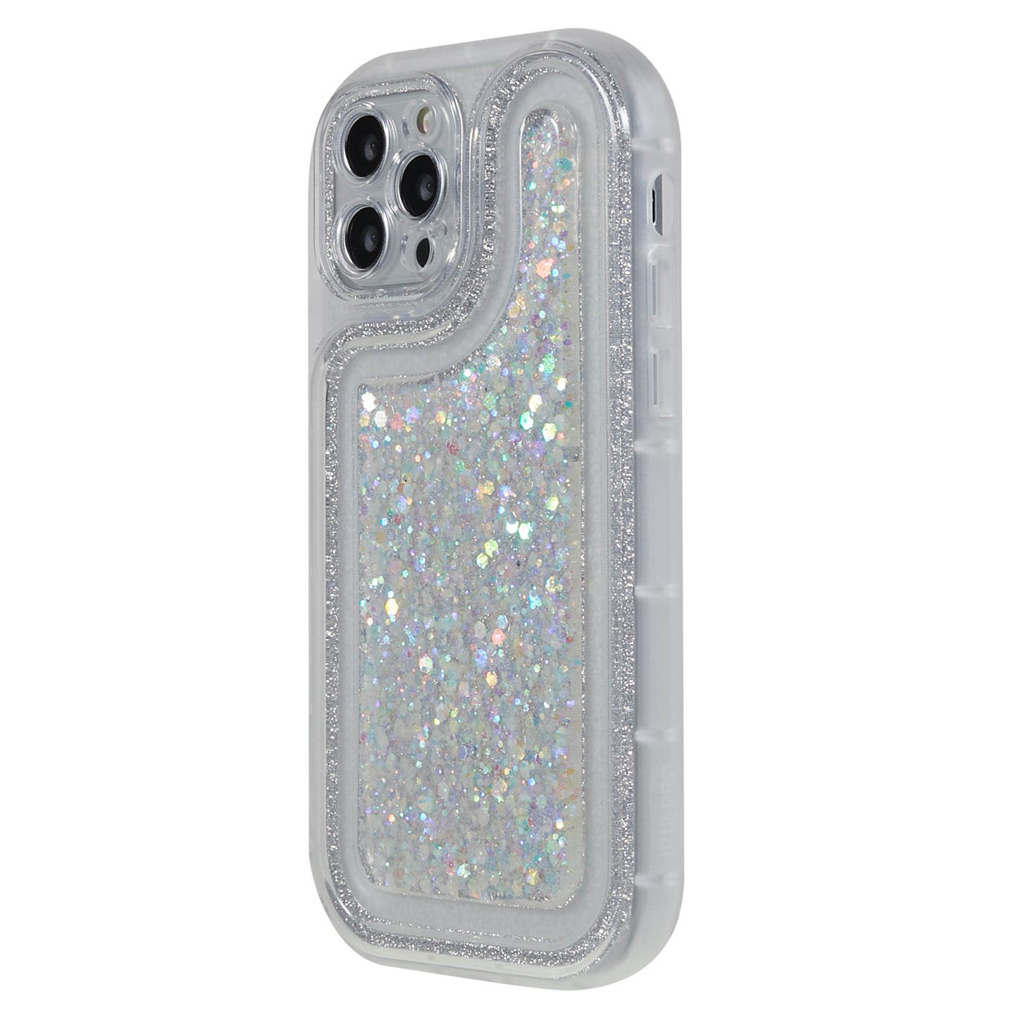 For iPhone 12 Pro 6.1 inch Glitter Sparkle Epoxy Phone Case Soft TPU Drop Protection Cover