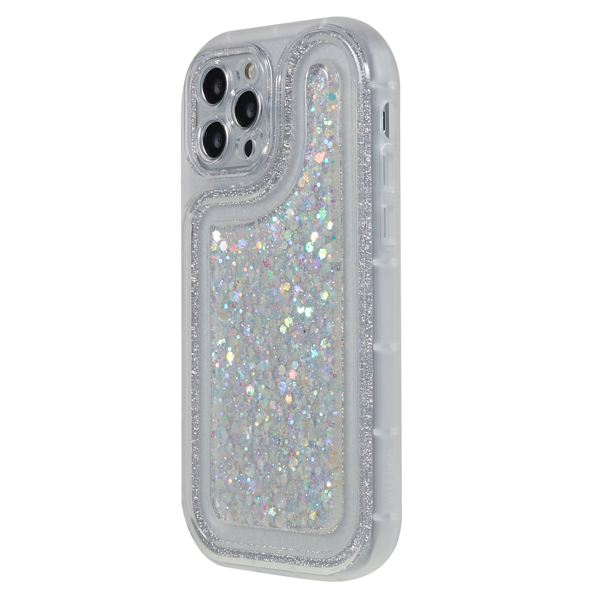 For iPhone 12 Pro 6.1 inch Glitter Sparkle Epoxy Phone Case Soft TPU Drop Protection Cover