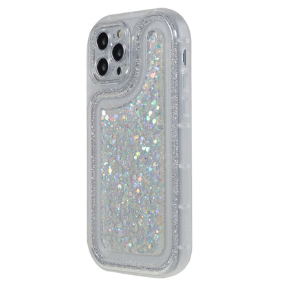 For iPhone 12 Pro 6.1 inch Glitter Sparkle Epoxy Phone Case Soft TPU Drop Protection Cover