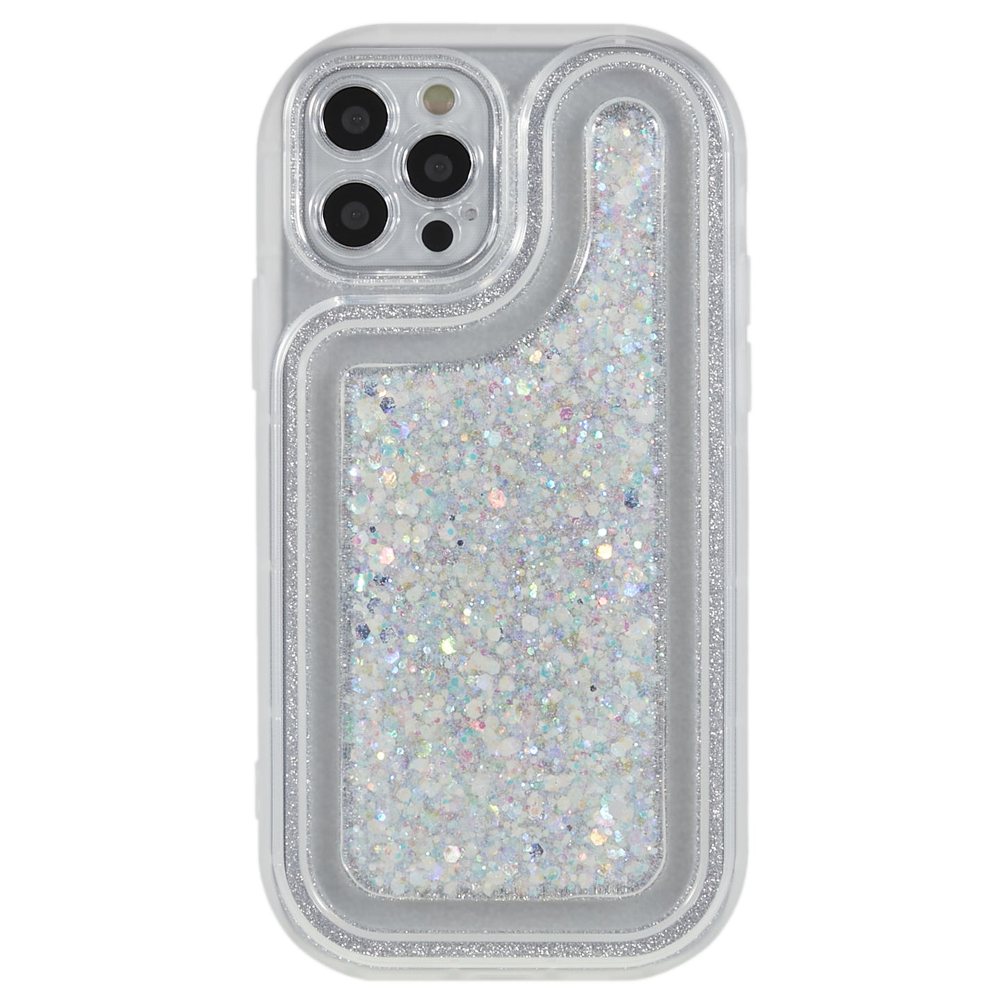 For iPhone 12 Pro 6.1 inch Glitter Sparkle Epoxy Phone Case Soft TPU Drop Protection Cover