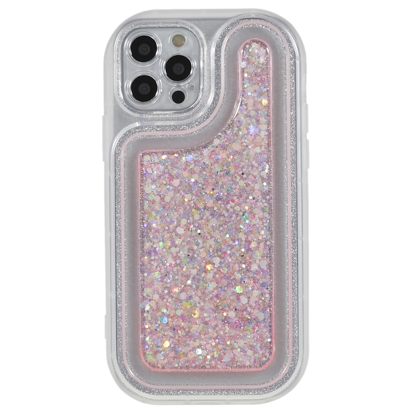 For iPhone 12 Pro 6.1 inch Glitter Sparkle Epoxy Phone Case Soft TPU Drop Protection Cover
