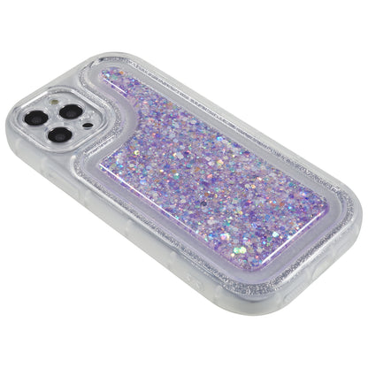 For iPhone 12 Pro 6.1 inch Glitter Sparkle Epoxy Phone Case Soft TPU Drop Protection Cover