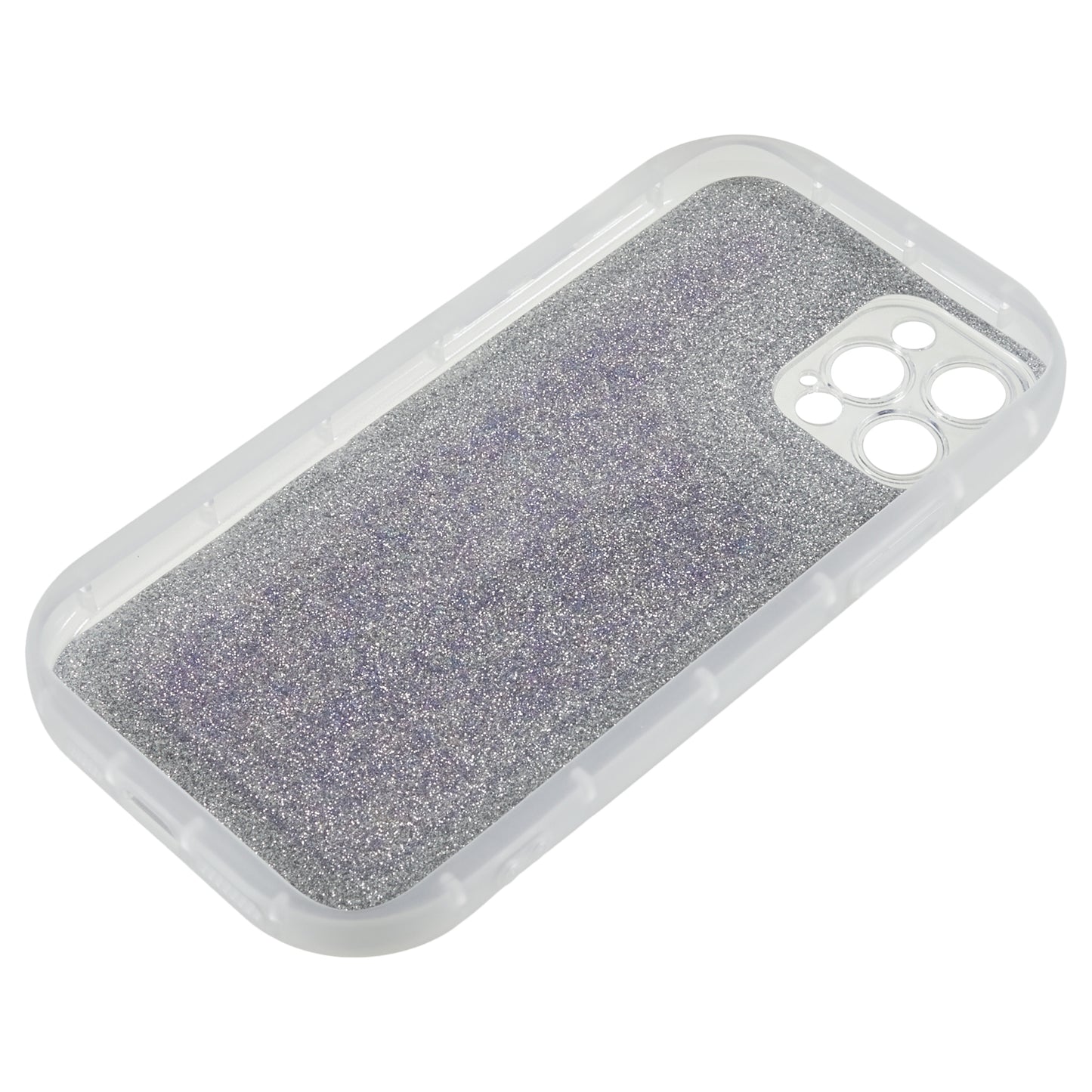 For iPhone 12 Pro 6.1 inch Glitter Sparkle Epoxy Phone Case Soft TPU Drop Protection Cover