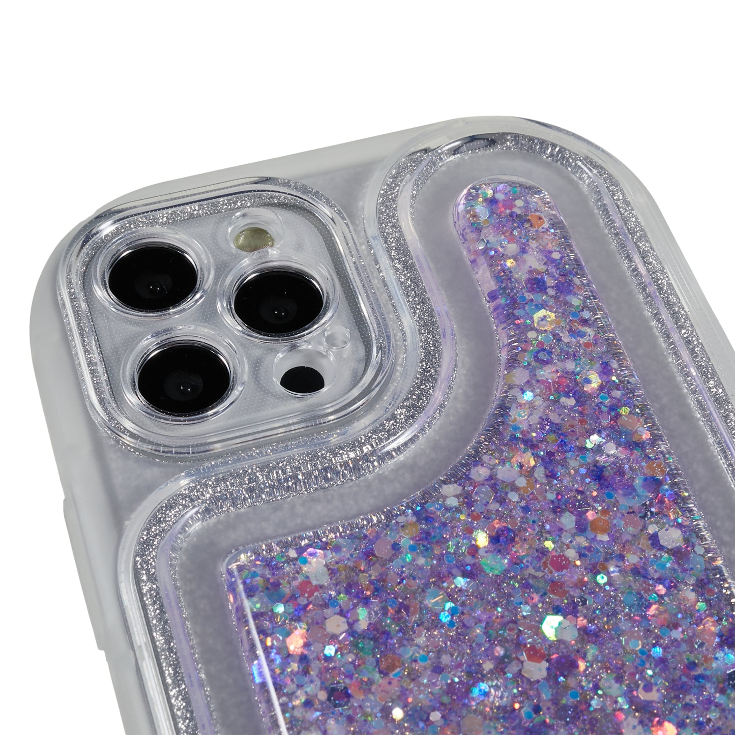 For iPhone 12 Pro 6.1 inch Glitter Sparkle Epoxy Phone Case Soft TPU Drop Protection Cover