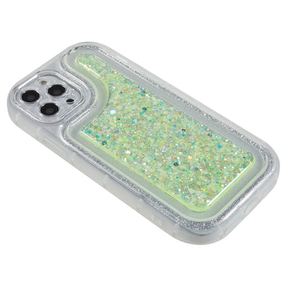For iPhone 12 Pro 6.1 inch Glitter Sparkle Epoxy Phone Case Soft TPU Drop Protection Cover