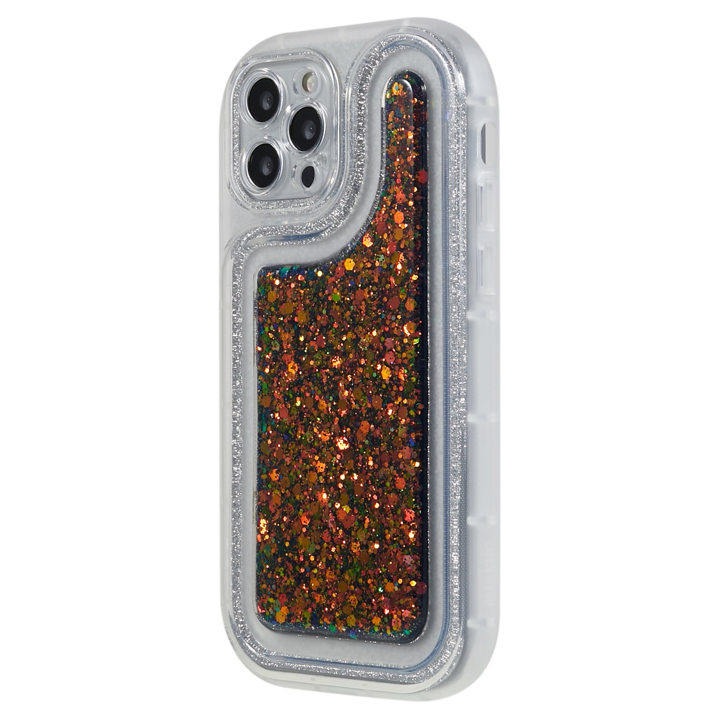 For iPhone 12 Pro 6.1 inch Glitter Sparkle Epoxy Phone Case Soft TPU Drop Protection Cover