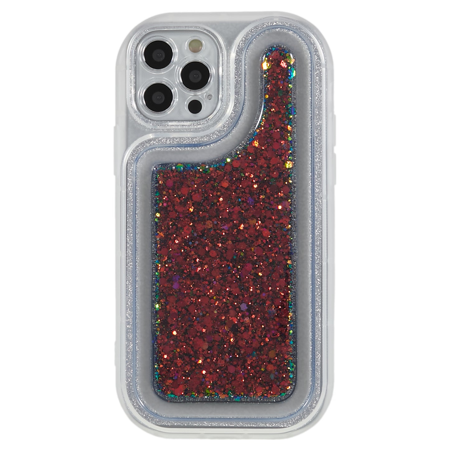 For iPhone 12 Pro 6.1 inch Glitter Sparkle Epoxy Phone Case Soft TPU Drop Protection Cover